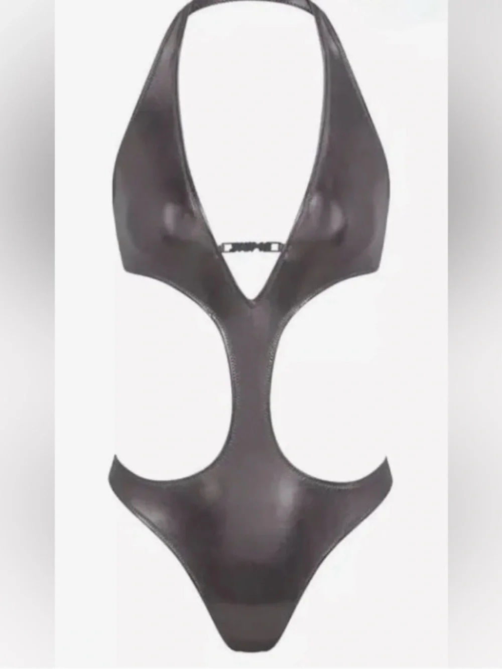 Skims metallic Monokini in Chrome Size S NWT